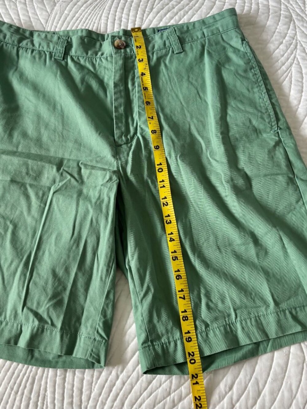 Vineyard Vines Mens Green Cotton Chino Shorts Size 32 Classic Fit - Picture 8 of 8